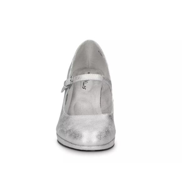 Easy Street Zest Mary Jane Pump in Silver New in Box Size 7.5 - Picture 2 of 6